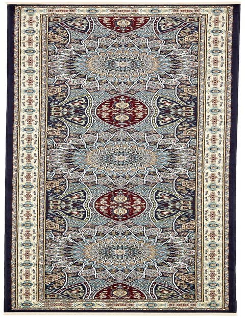 Detail image of 3' x 13' Nain Design Runner Rug
