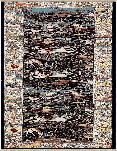 Detail image of 3' x 13' Nain Design Runner Rug