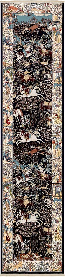 Detail image of 3' x 13' Nain Design Runner Rug