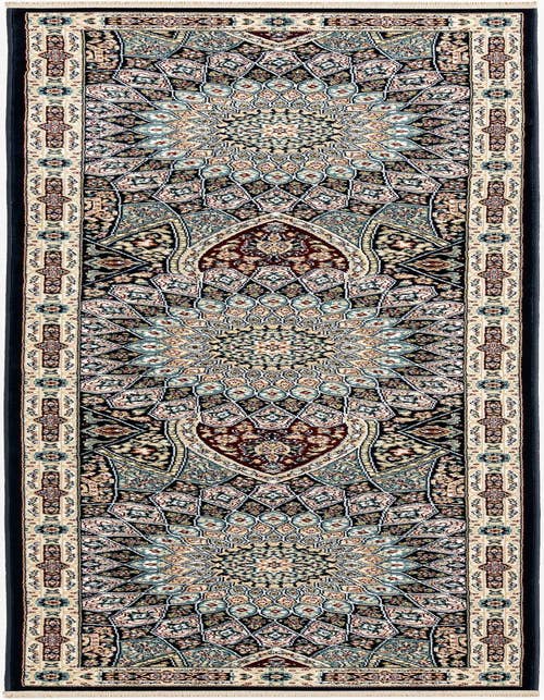 Detail image of 2' 7 x 10' Nain Design Runner Rug