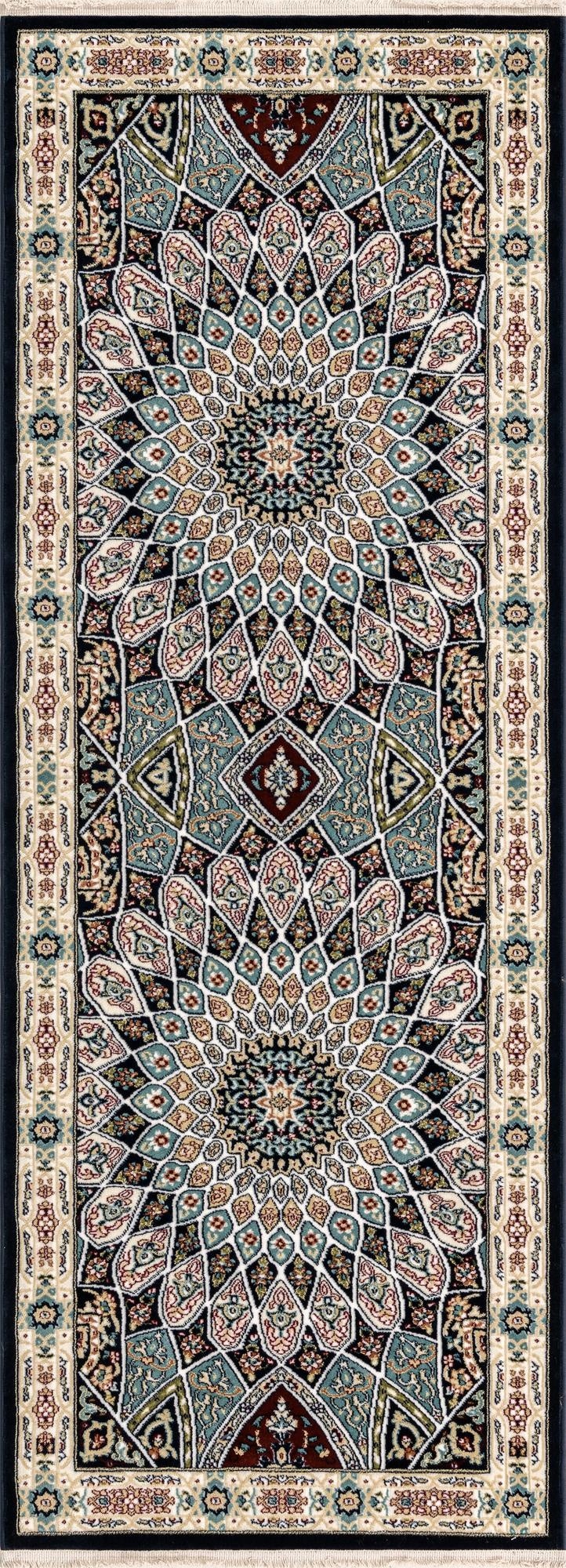 2' 7 x 7' Nain Design Runner Rug