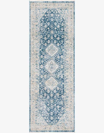 Navy Blue Newport Runner Rug