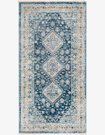 Navy Blue Newport Runner Rug
