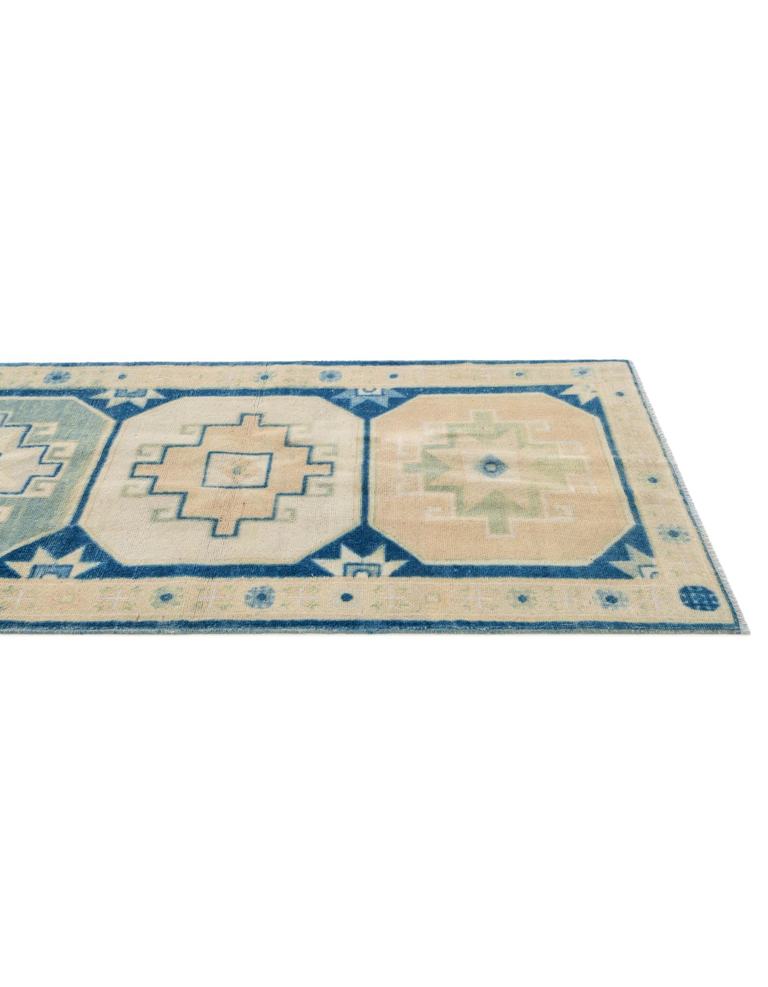 3' x 9' 11 Hand Knotted Oushak Wool Runner Rug