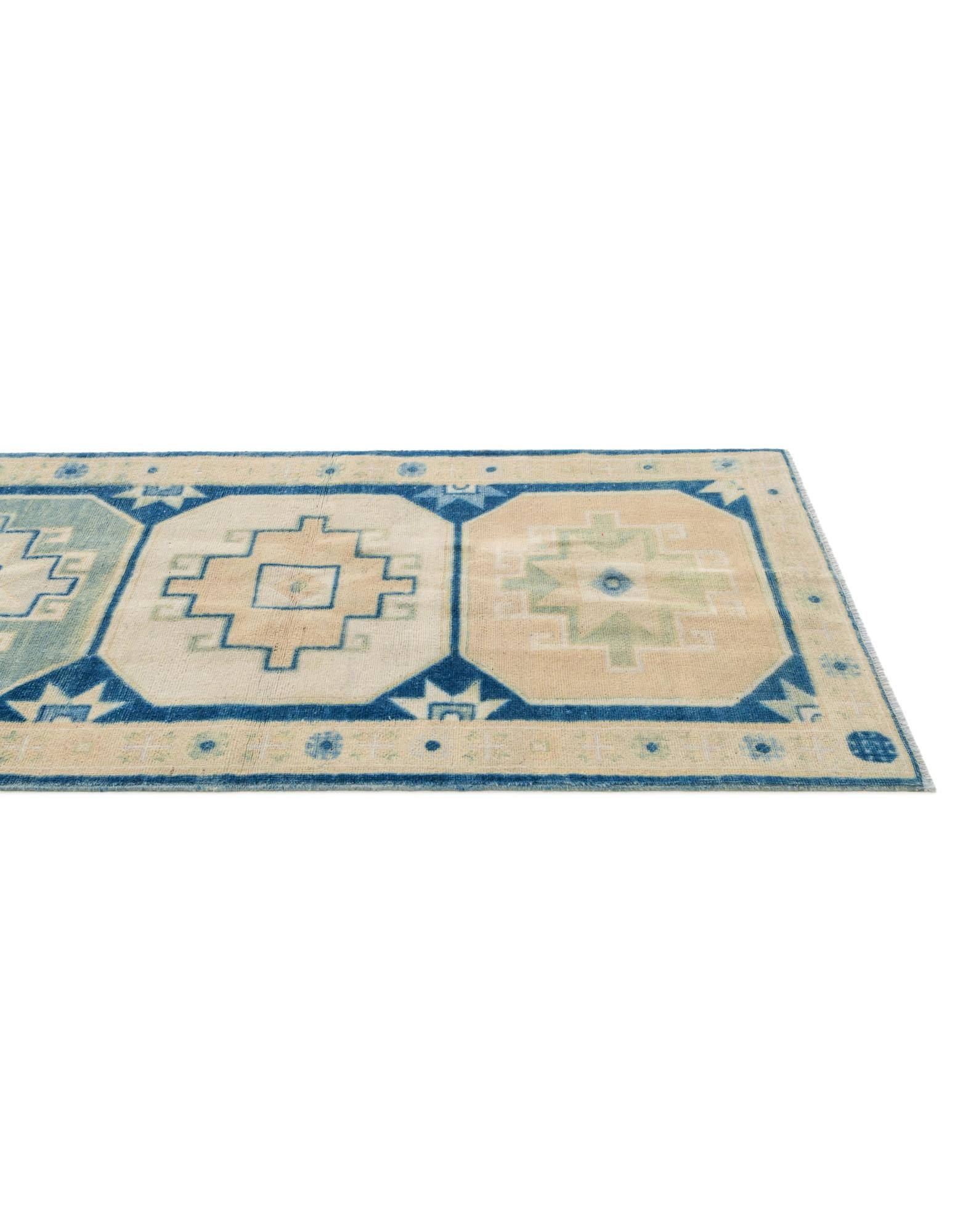 3' x 9' 11 Hand Knotted Oushak Wool Runner Rug