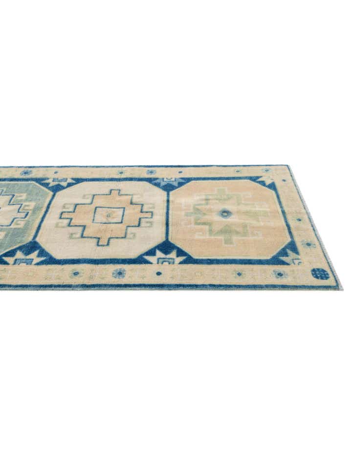 3' x 9' 11 Hand Knotted Oushak Wool Runner Rug