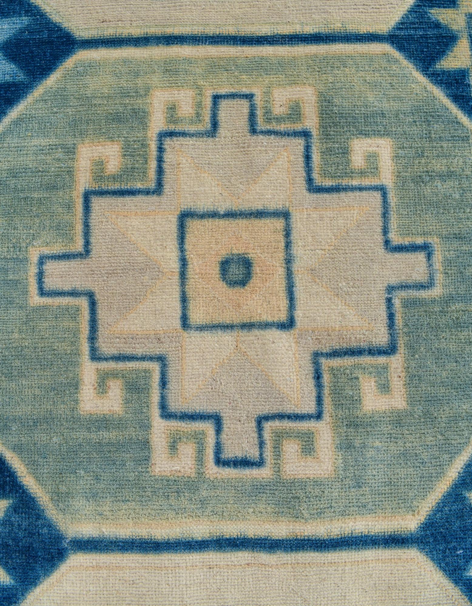 3' x 9' 11 Hand Knotted Oushak Wool Runner Rug