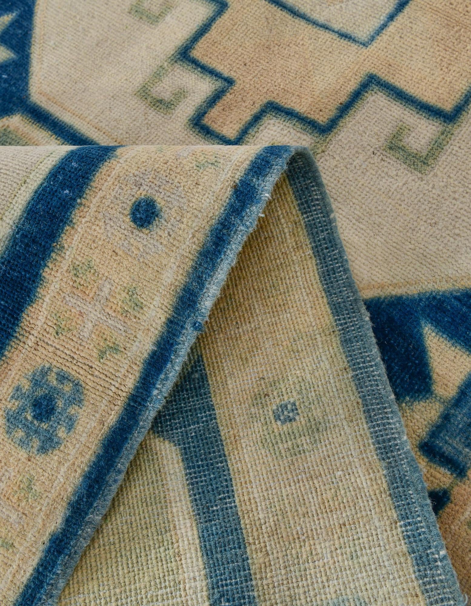 3' x 9' 11 Hand Knotted Oushak Wool Runner Rug