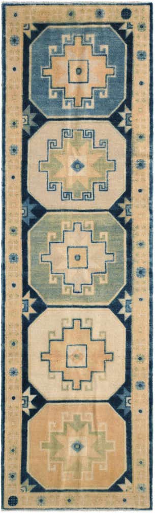 3' x 9' 11 Hand Knotted Oushak Wool Runner Rug