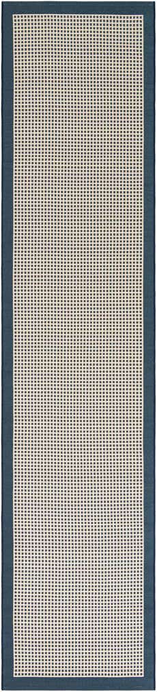 2' 7 x 12' Easy-Clean Border Indoor / Outdoor Runner Rug