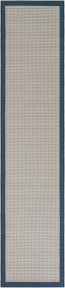 Detail image of 2' 7 x 12' Easy-Clean Border Indoor / Outdoor Runner Rug