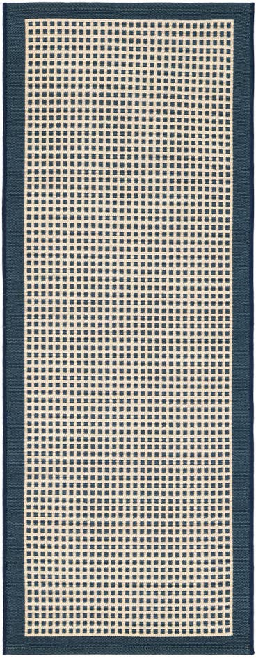 Detail image of 2' x 5' Easy-Clean Border Indoor / Outdoor Runner Rug