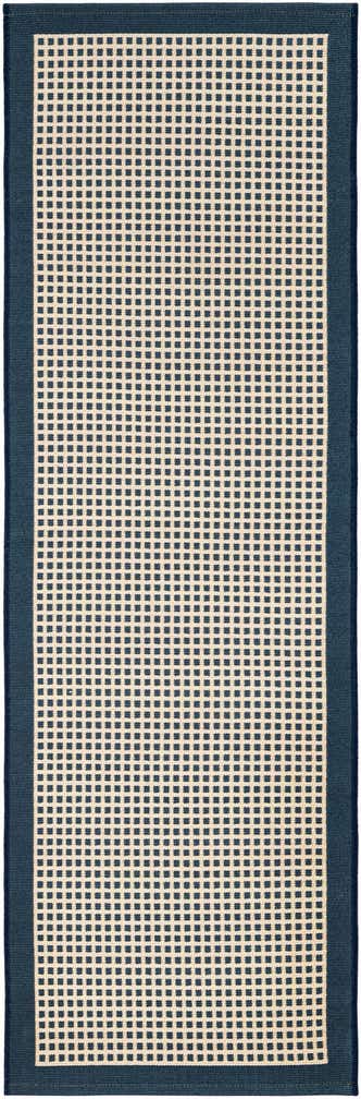 2' x 6' Easy-Clean Border Indoor / Outdoor Runner Rug