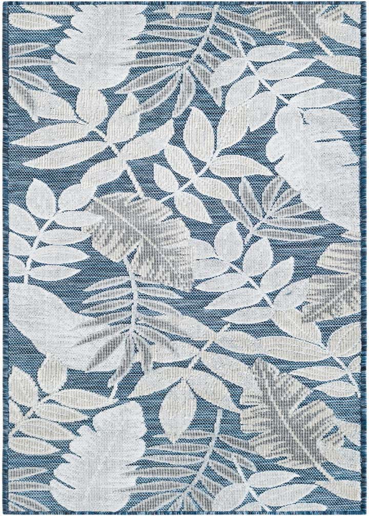 2' 2 x 5' 3 Easy-Clean Botanical Indoor / Outdoor Runner Rug