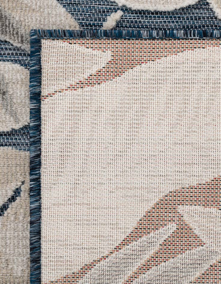 Detail image of 2' 2 x 8' Easy-Clean Botanical Indoor / Outdoor Runner Rug