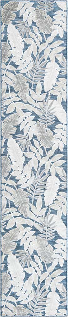 2' 7 x 12' Easy-Clean Botanical Indoor / Outdoor Runner Rug