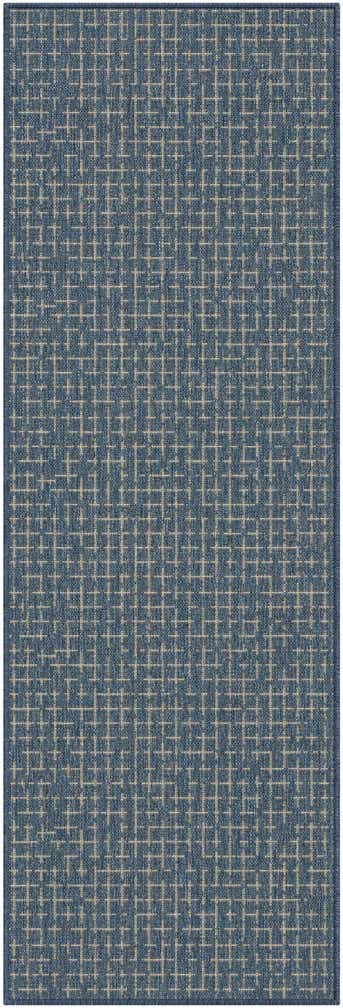 2' x 6' Easy-Clean Checkered Indoor / Outdoor Runner Rug