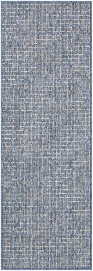 Detail image of 2' x 6' Easy-Clean Checkered Indoor / Outdoor Runner Rug