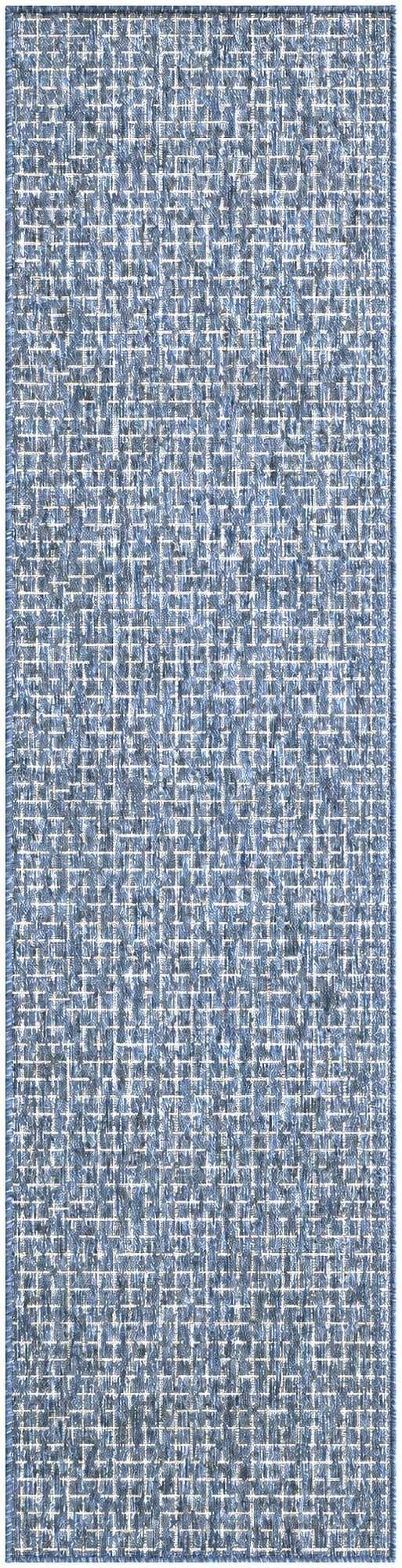 2' x 8' Easy-Clean Checkered Indoor / Outdoor Runner Rug
