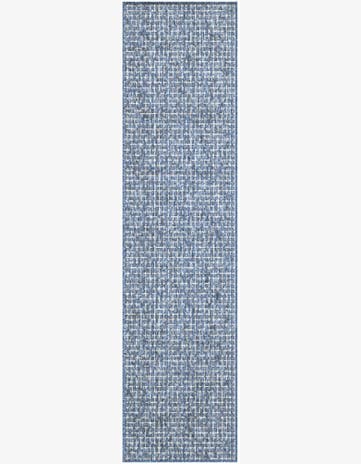 2' x 8' Easy-Clean Checkered Indoor / Outdoor Runner Rug