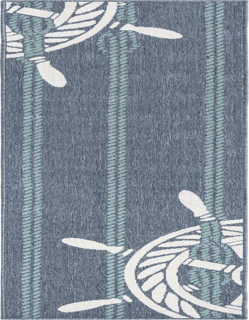Detail image of 2' x 8' Easy-Clean Coastal Indoor / Outdoor Runner Rug