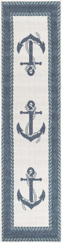 2' x 8' Easy-Clean Coastal Indoor / Outdoor Runner Rug