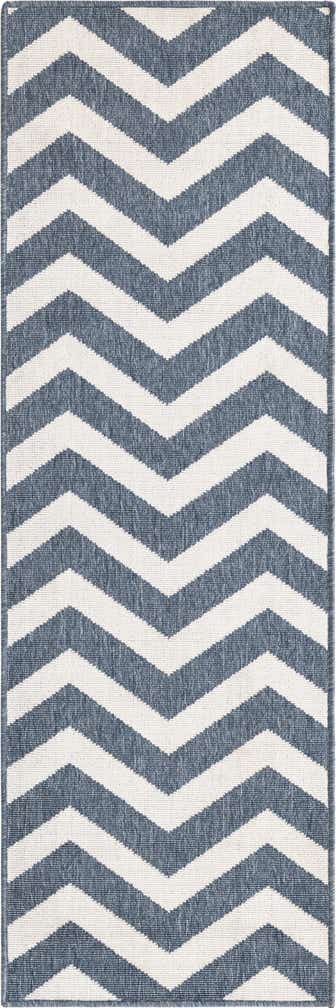 2' x 6' Easy-Clean Coastal Indoor / Outdoor Runner Rug
