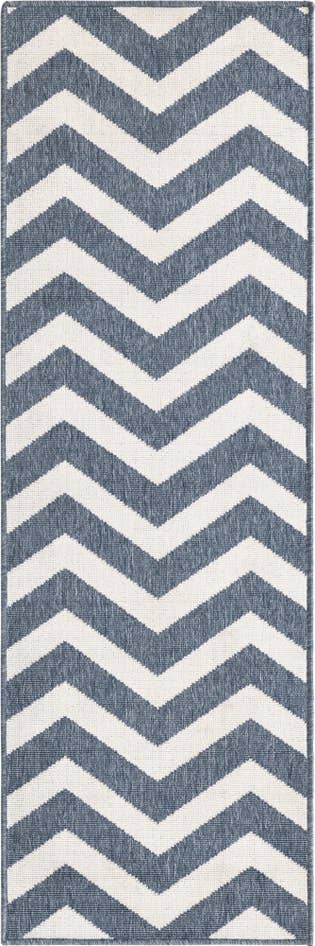 Detail image of 2' x 6' Easy-Clean Coastal Indoor / Outdoor Runner Rug
