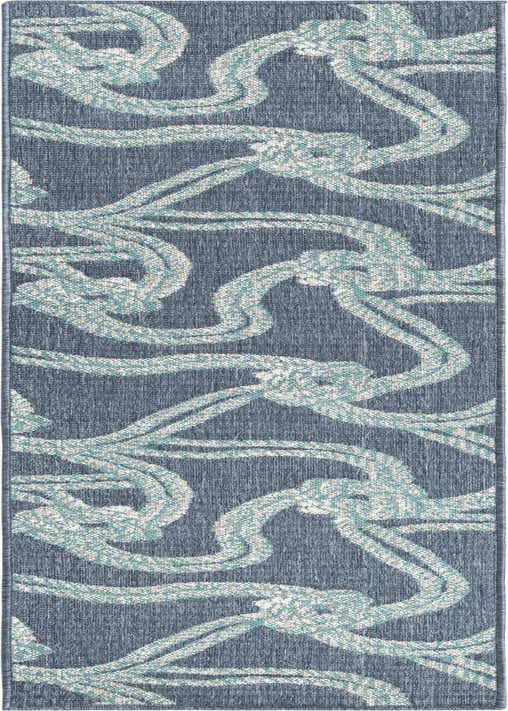 2' x 8' Easy-Clean Coastal Indoor / Outdoor Runner Rug