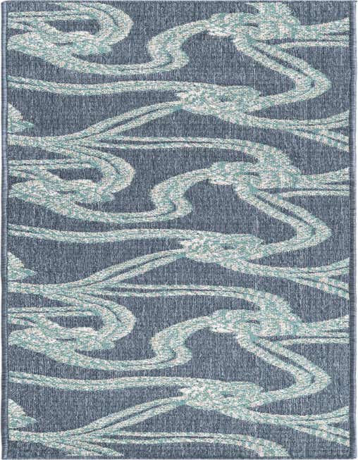 2' x 8' Easy-Clean Coastal Indoor / Outdoor Runner Rug