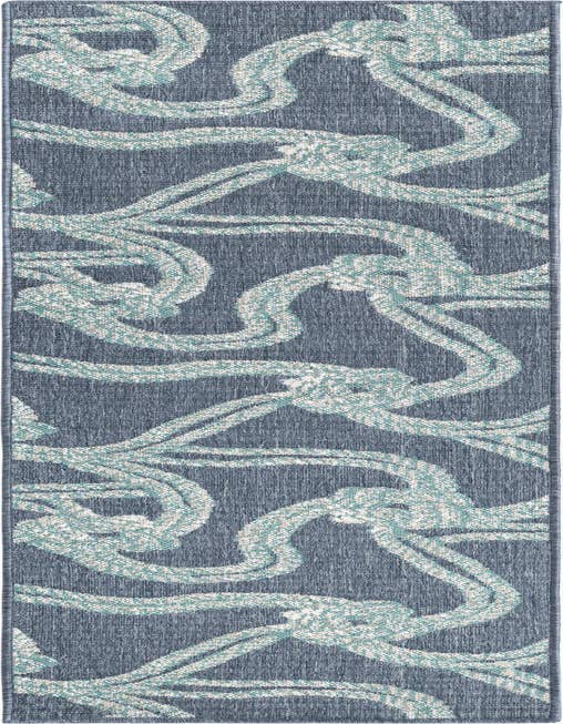 Detail image of 2' x 8' Easy-Clean Coastal Indoor / Outdoor Runner Rug