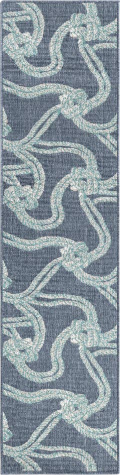 Detail image of 2' x 8' Easy-Clean Coastal Indoor / Outdoor Runner Rug