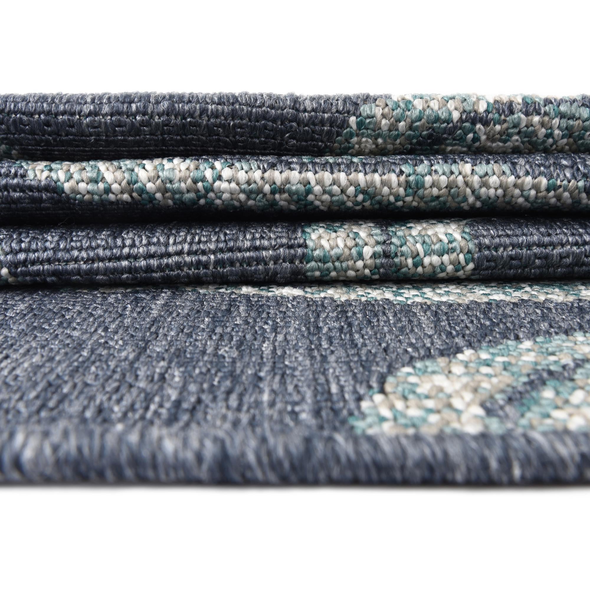 2' x 8' Easy-Clean Coastal Indoor / Outdoor Runner Rug