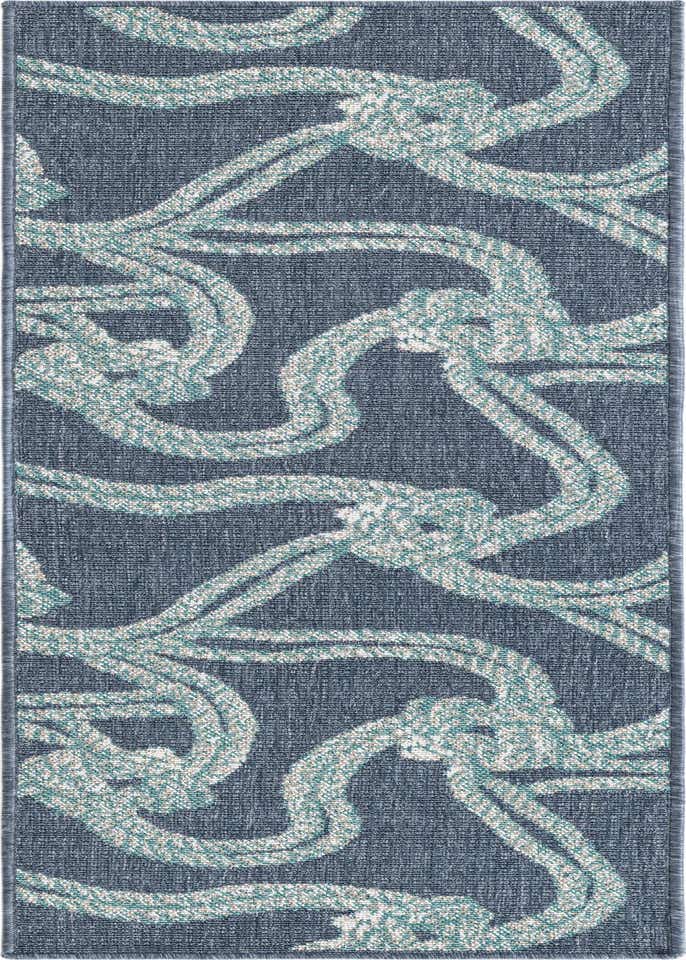 2' x 6' Easy-Clean Coastal Indoor / Outdoor Runner Rug