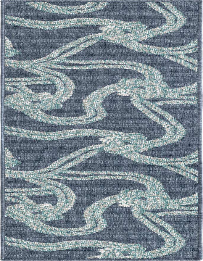 2' x 6' Easy-Clean Coastal Indoor / Outdoor Runner Rug