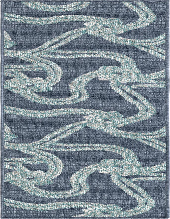 Detail image of 2' x 6' Easy-Clean Coastal Indoor / Outdoor Runner Rug