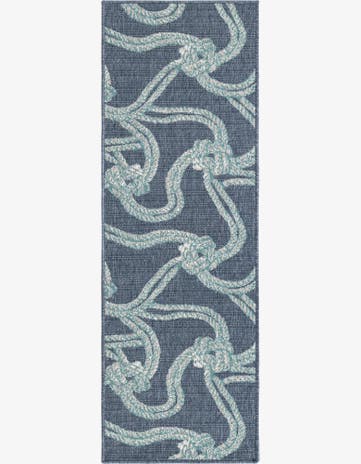 2' x 6' Easy-Clean Coastal Indoor / Outdoor Runner Rug