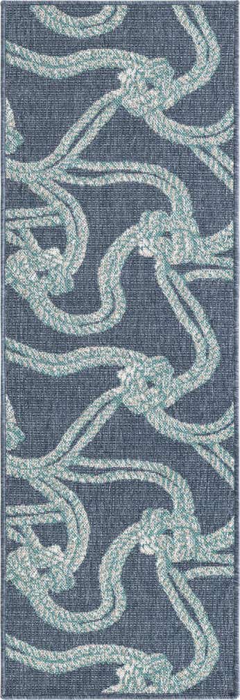 2' x 6' Easy-Clean Coastal Indoor / Outdoor Runner Rug