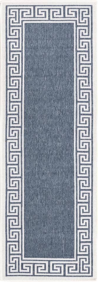 Detail image of 2' x 6' Easy-Clean Coastal Indoor / Outdoor Runner Rug