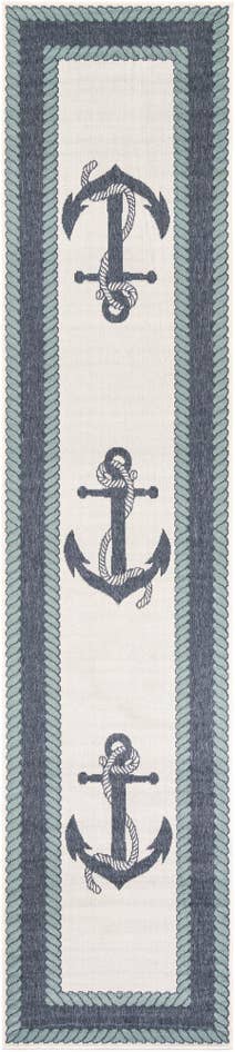 Detail image of 2' 7 x 12' Easy-Clean Coastal Indoor / Outdoor Runner Rug