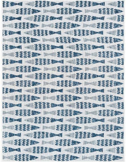 Detail image of 2' 7 x 12' Easy-Clean Coastal Indoor / Outdoor Runner Rug