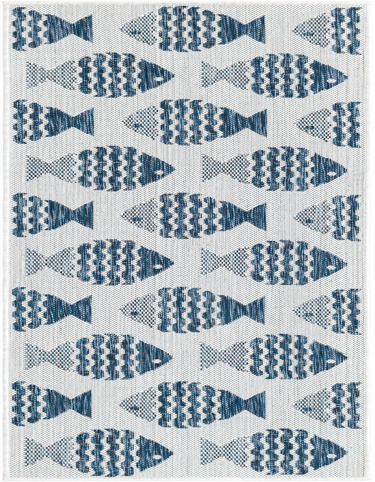 Detail image of 2' x 5' 3 Easy-Clean Coastal Indoor / Outdoor Runner Rug