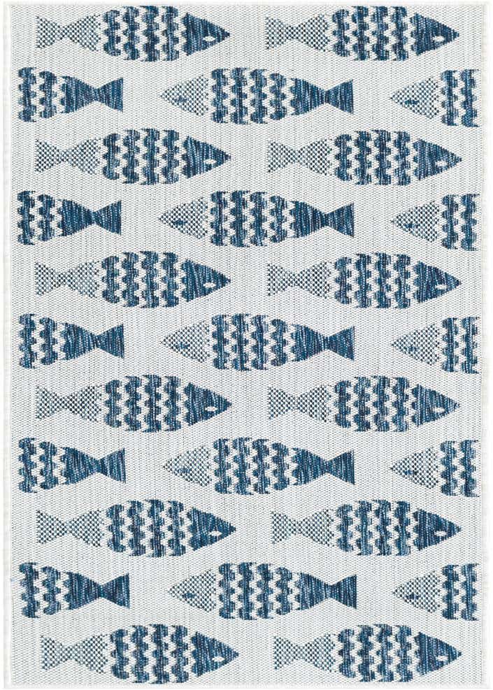2' x 6' Easy-Clean Coastal Indoor / Outdoor Runner Rug