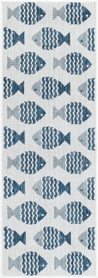 Detail image of 2' x 6' Easy-Clean Coastal Indoor / Outdoor Runner Rug
