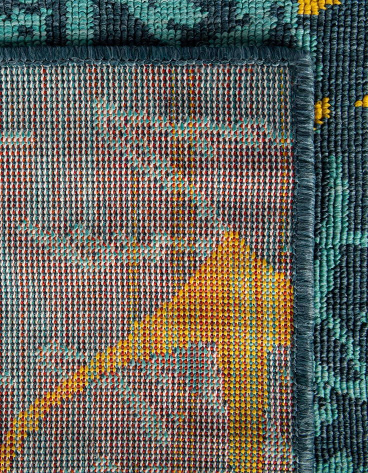 Detail image of 2' x 6'  Washable Coastal Indoor / Outdoor Runner Rug