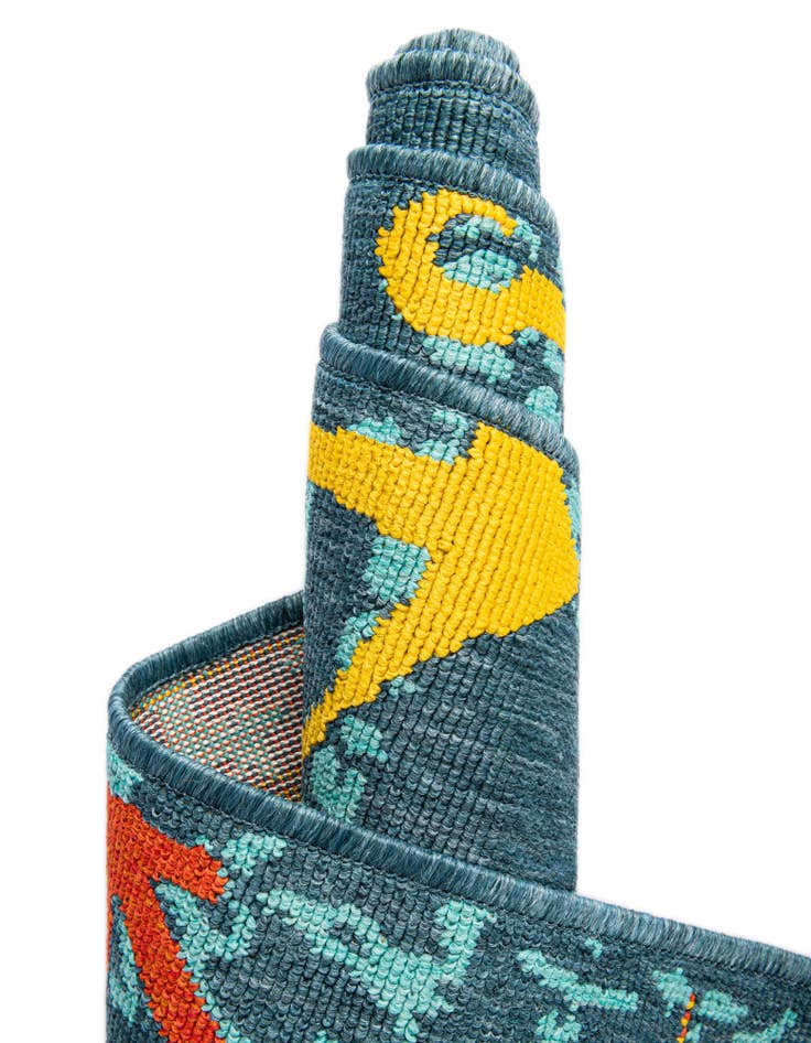 Detail image of 2' x 6'  Washable Coastal Indoor / Outdoor Runner Rug