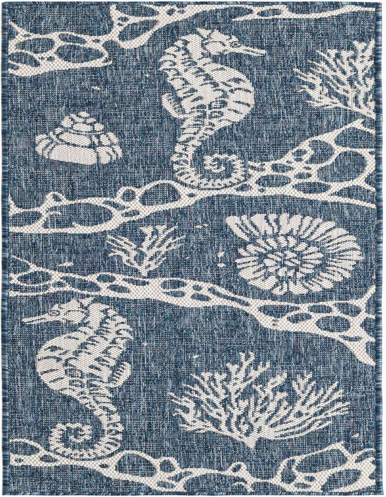 2' x 5' 3 Easy-Clean Coastal Indoor / Outdoor Runner Rug