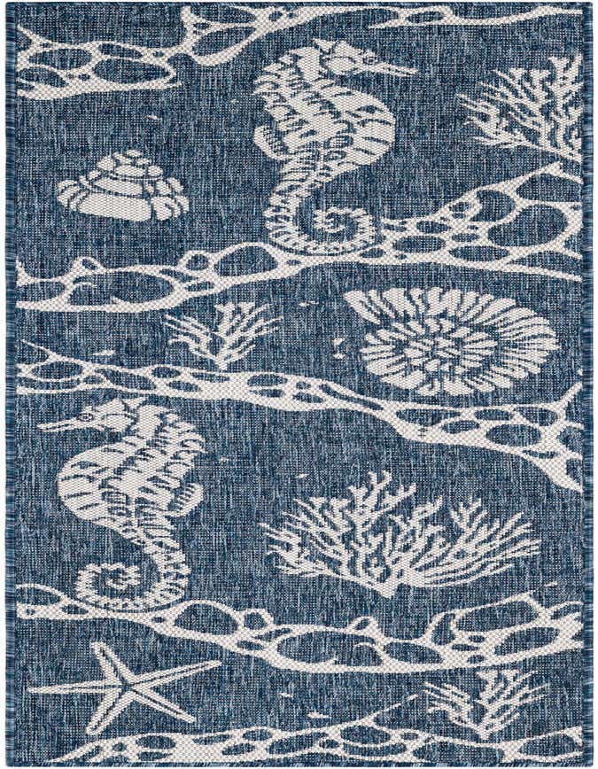 2' x 6' Easy-Clean Coastal Indoor / Outdoor Runner Rug