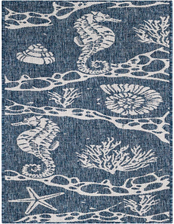 Detail image of 2' x 6' Easy-Clean Coastal Indoor / Outdoor Runner Rug