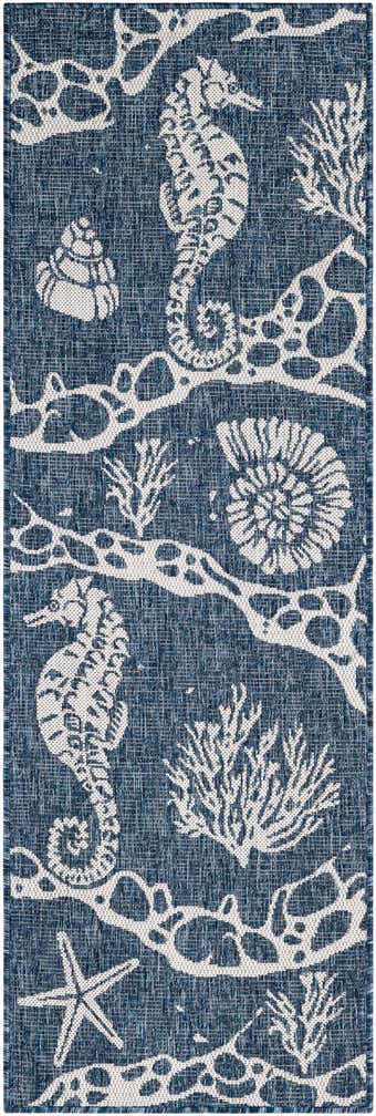 2' x 6' Easy-Clean Coastal Indoor / Outdoor Runner Rug
